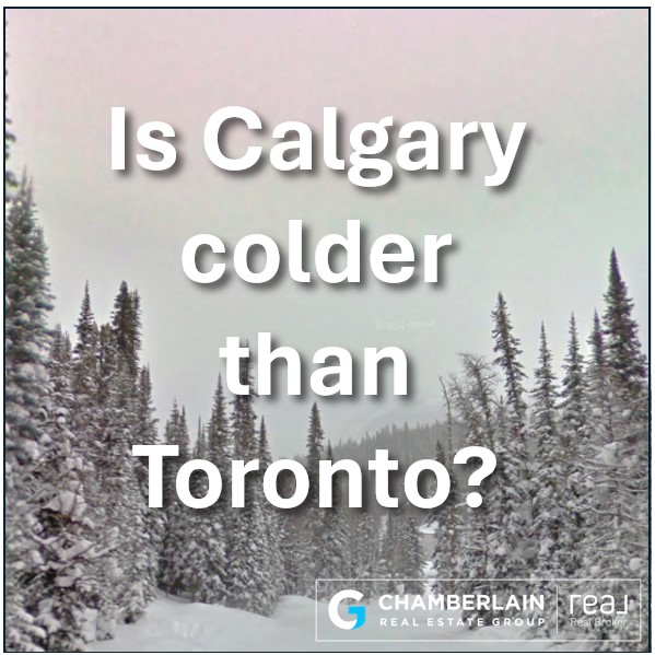 Is Calgary colder than Toronto?